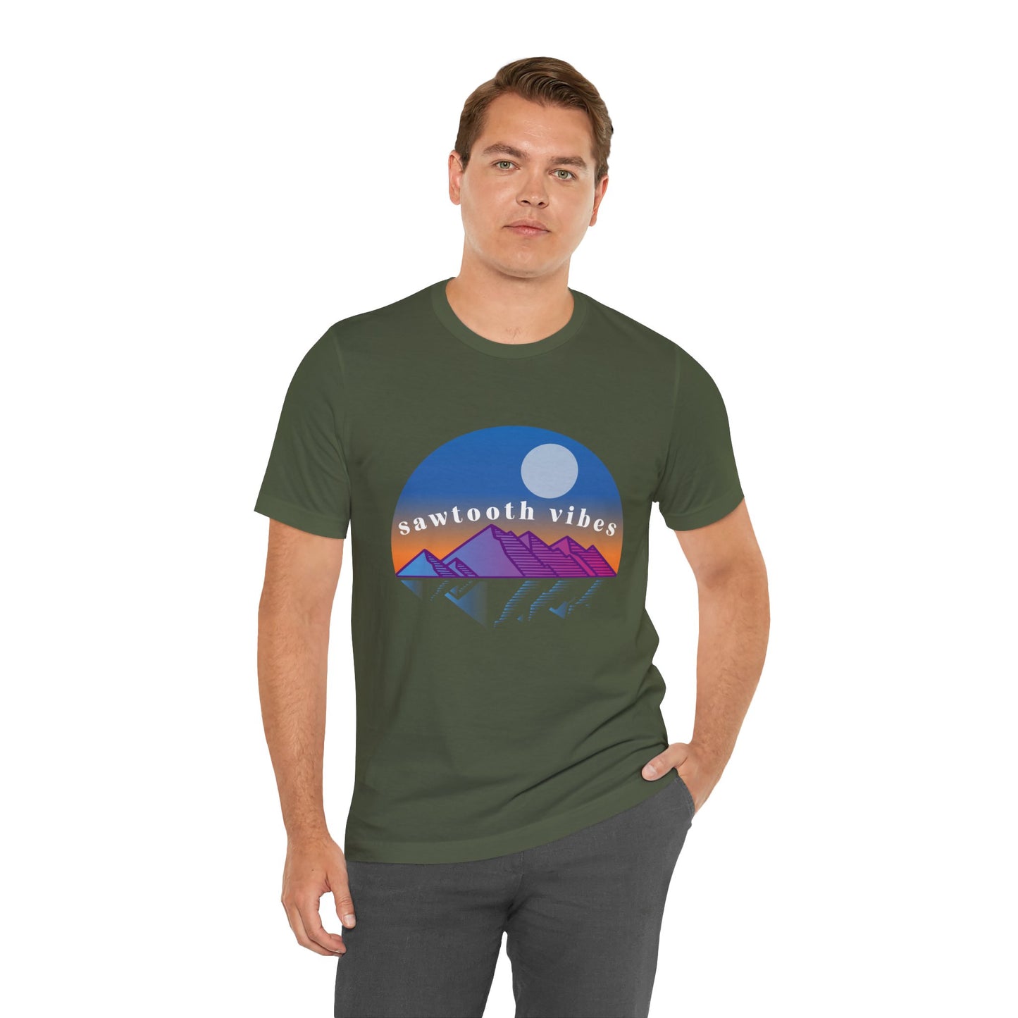 Sawtooth Vibes Unisex Jersey Short Sleeve Tee
