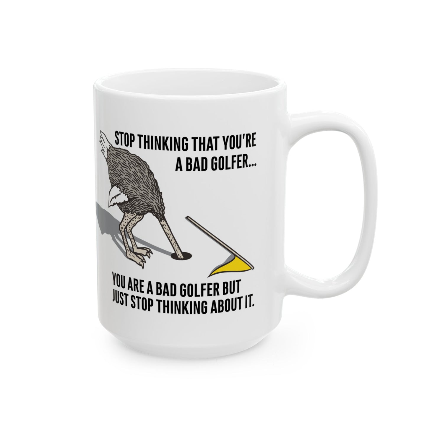 Bad Golfer Ceramic Mug, (15oz)