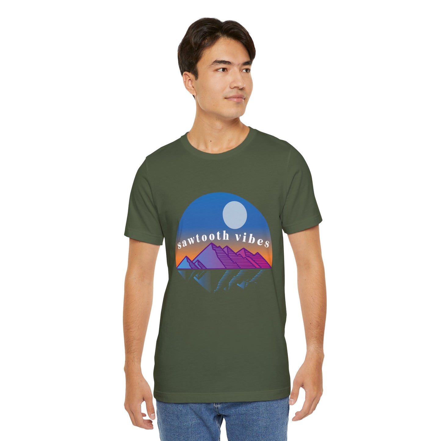 Sawtooth Vibes Unisex Jersey Short Sleeve Tee