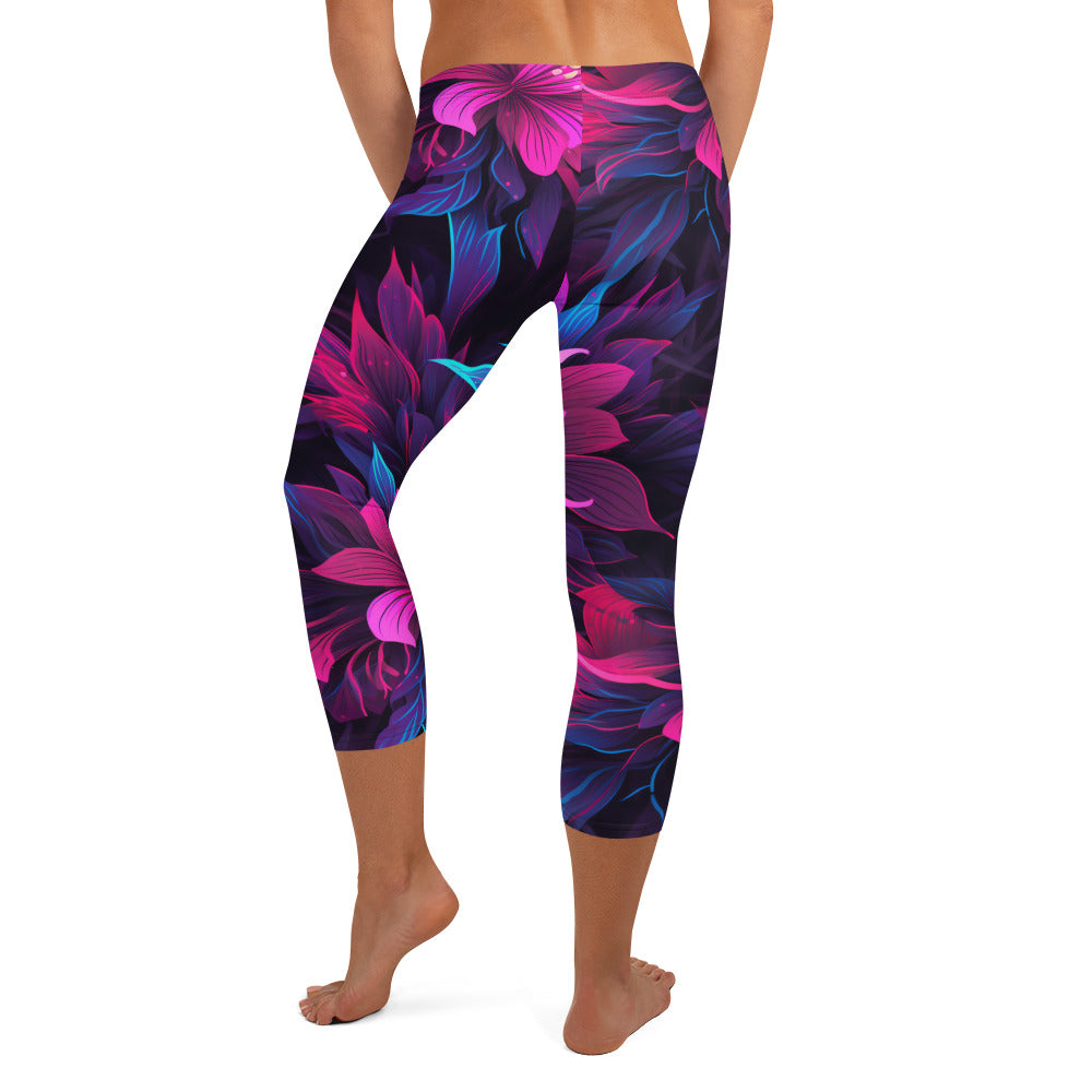Tropical Nights Capri Leggings