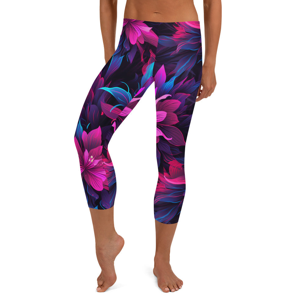 Tropical Nights Capri Leggings