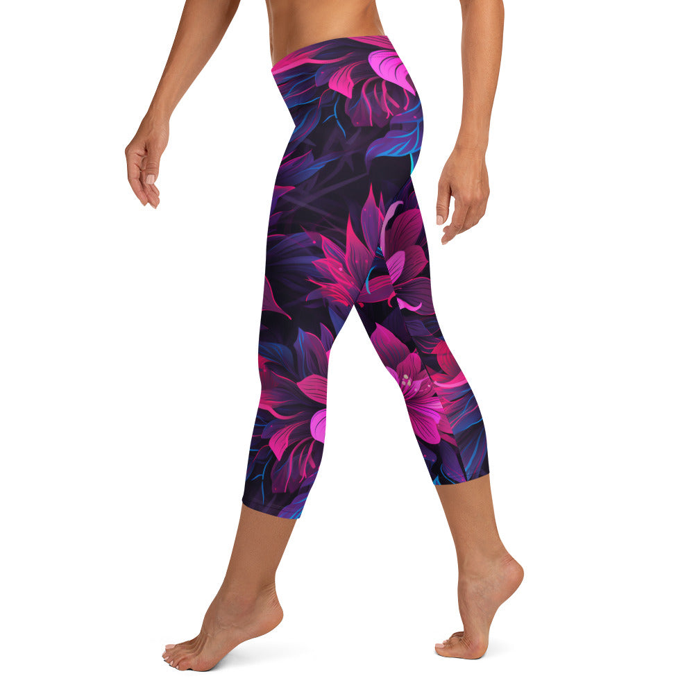 Tropical Nights Capri Leggings