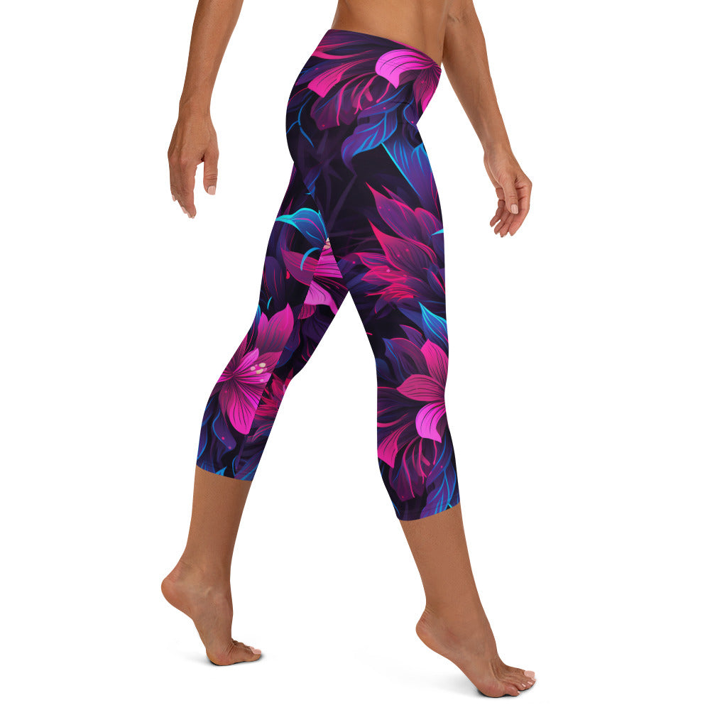Tropical Nights Capri Leggings