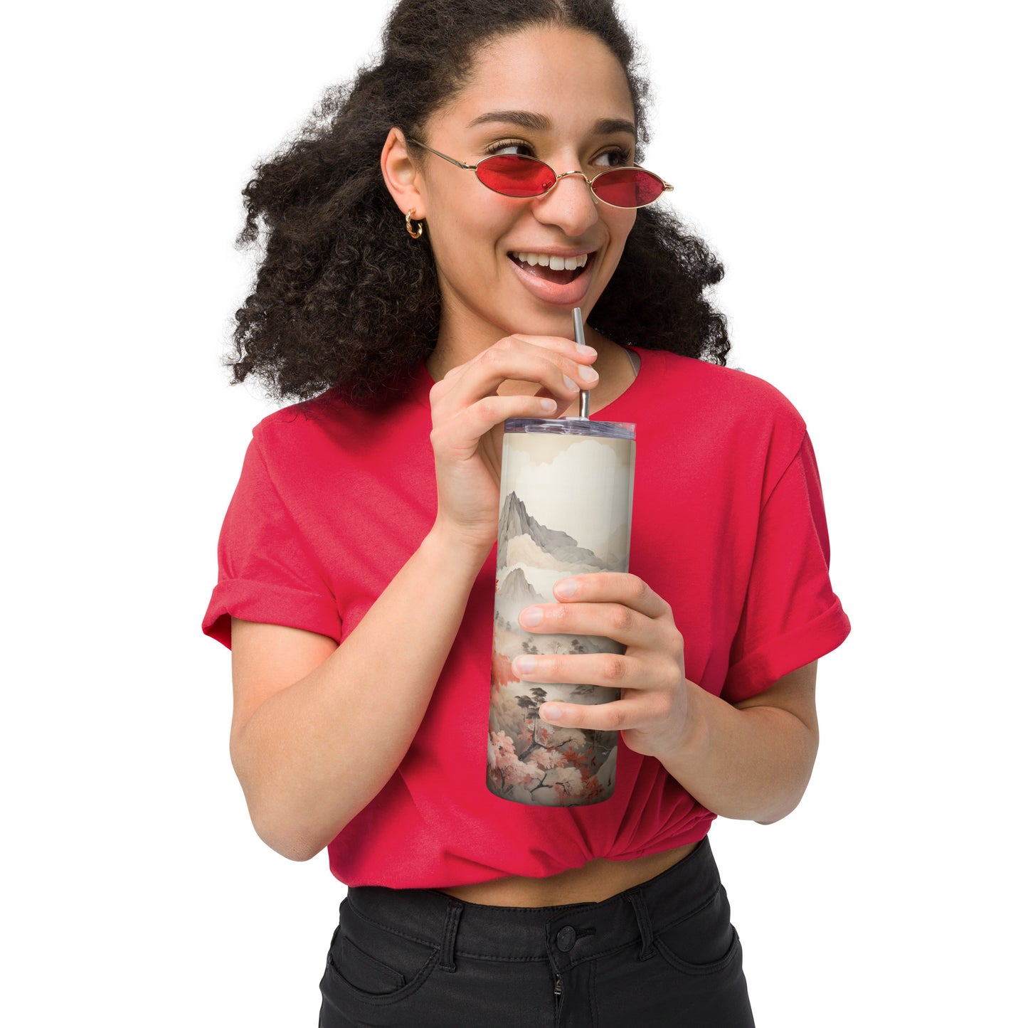 Meditation Stainless steel tumbler