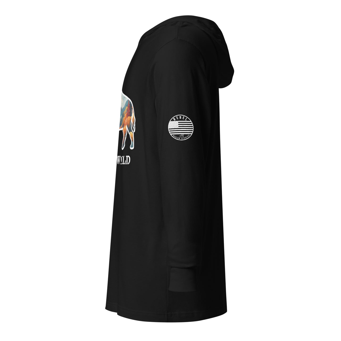 Buffalo Boss hooded long-sleeve tee