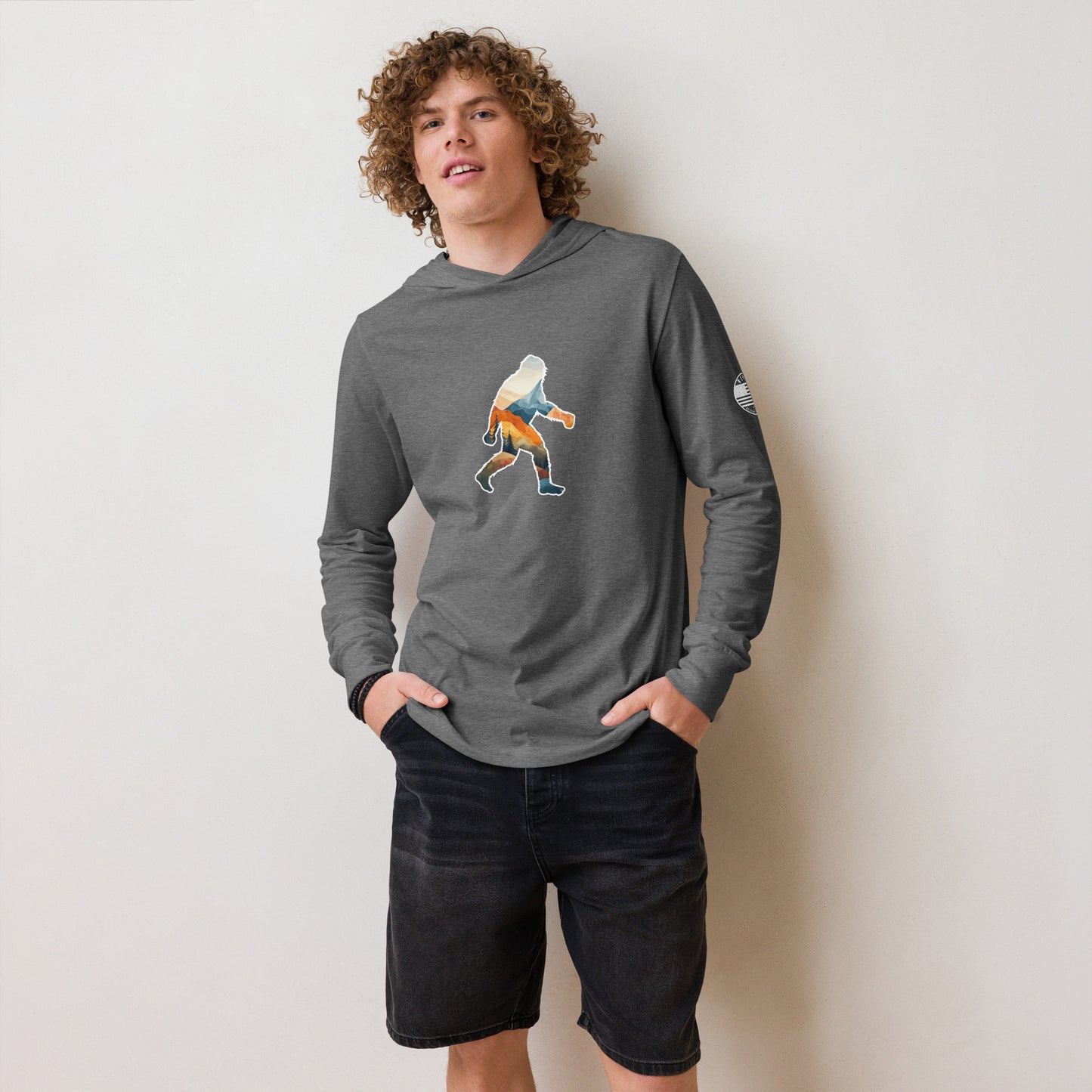 Bigfoot Hooded long-sleeve tee