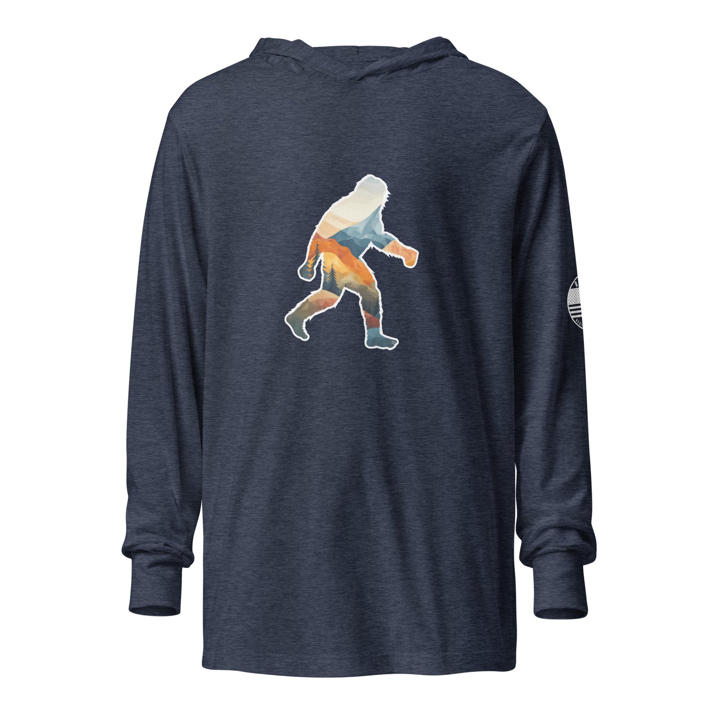 Bigfoot Hooded long-sleeve tee
