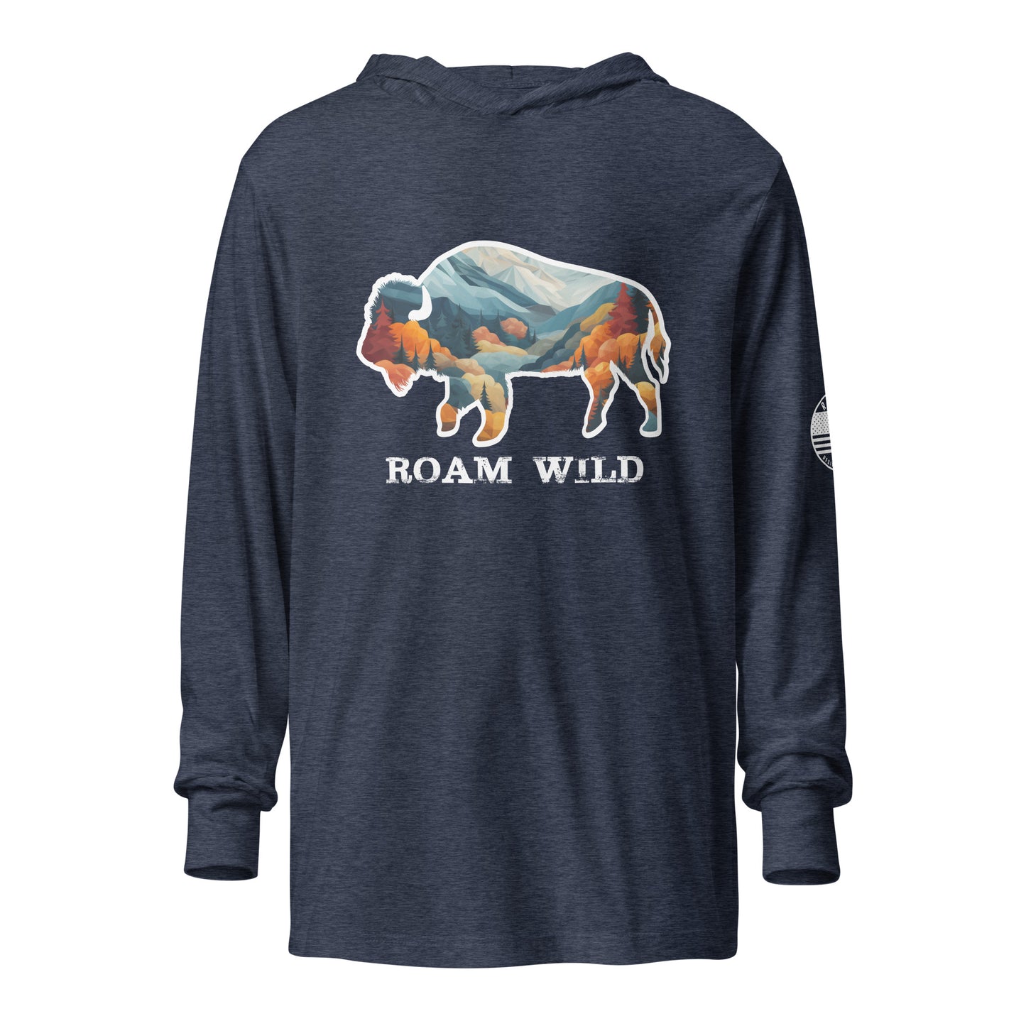 Buffalo Boss hooded long-sleeve tee
