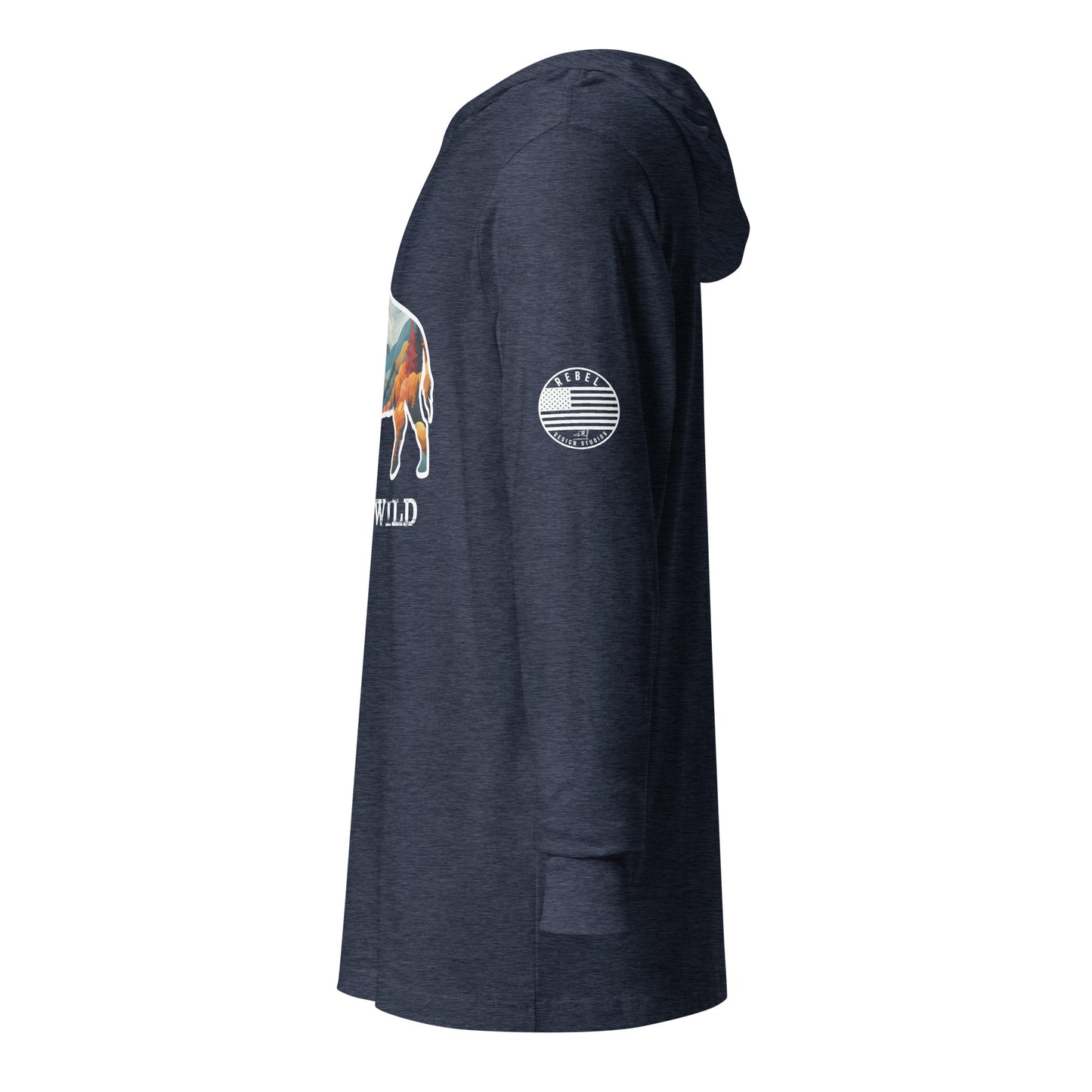 Buffalo Boss hooded long-sleeve tee