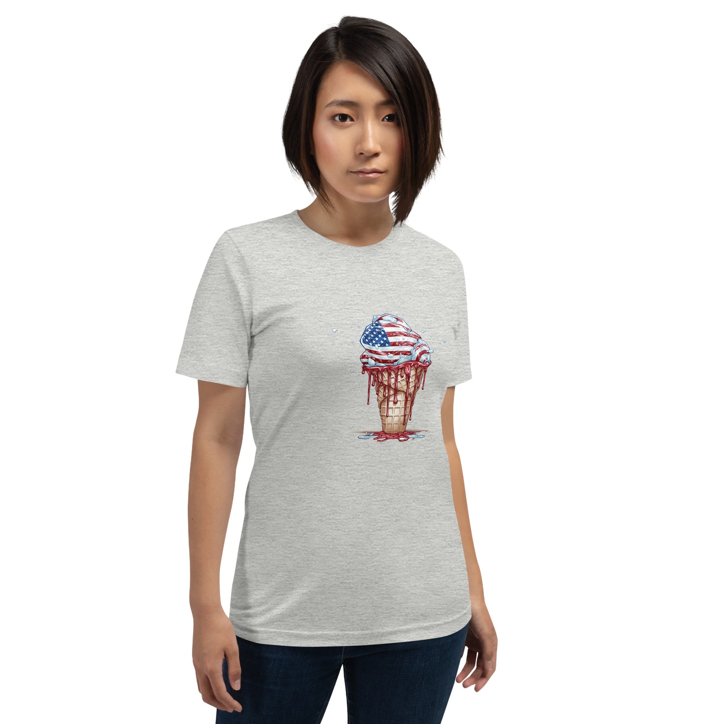Freedom Melts Patriotic Ice Cream Unisex t-shirt