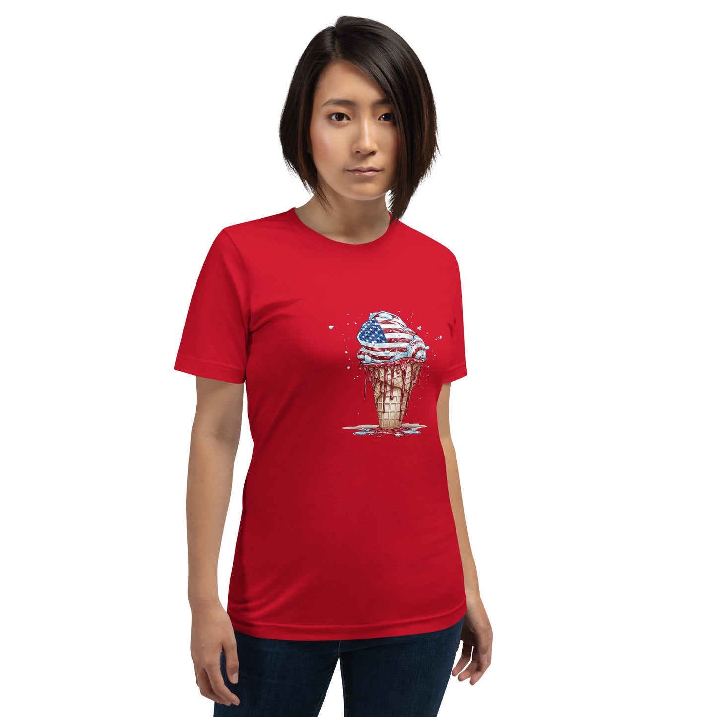 Freedom Melts Patriotic Ice Cream Unisex t-shirt
