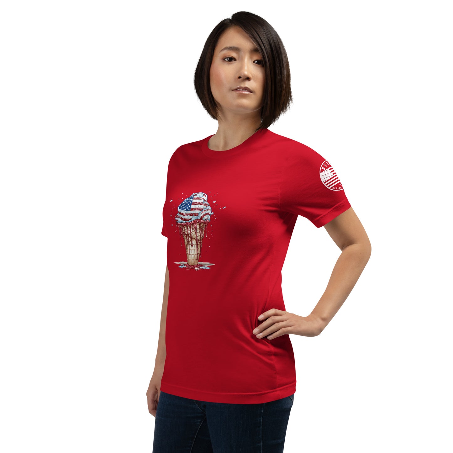 Freedom Melts Patriotic Ice Cream Unisex t-shirt