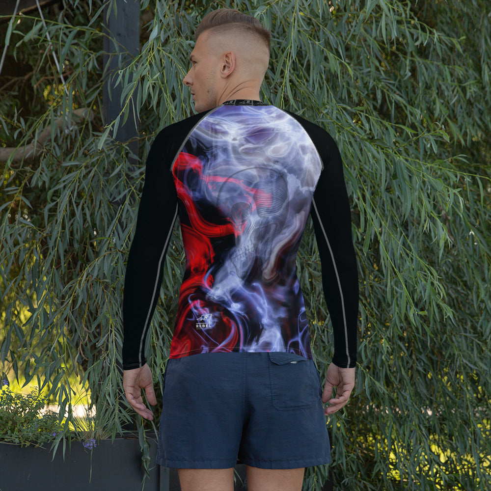 Rebel Smoke Skull Rash Guard