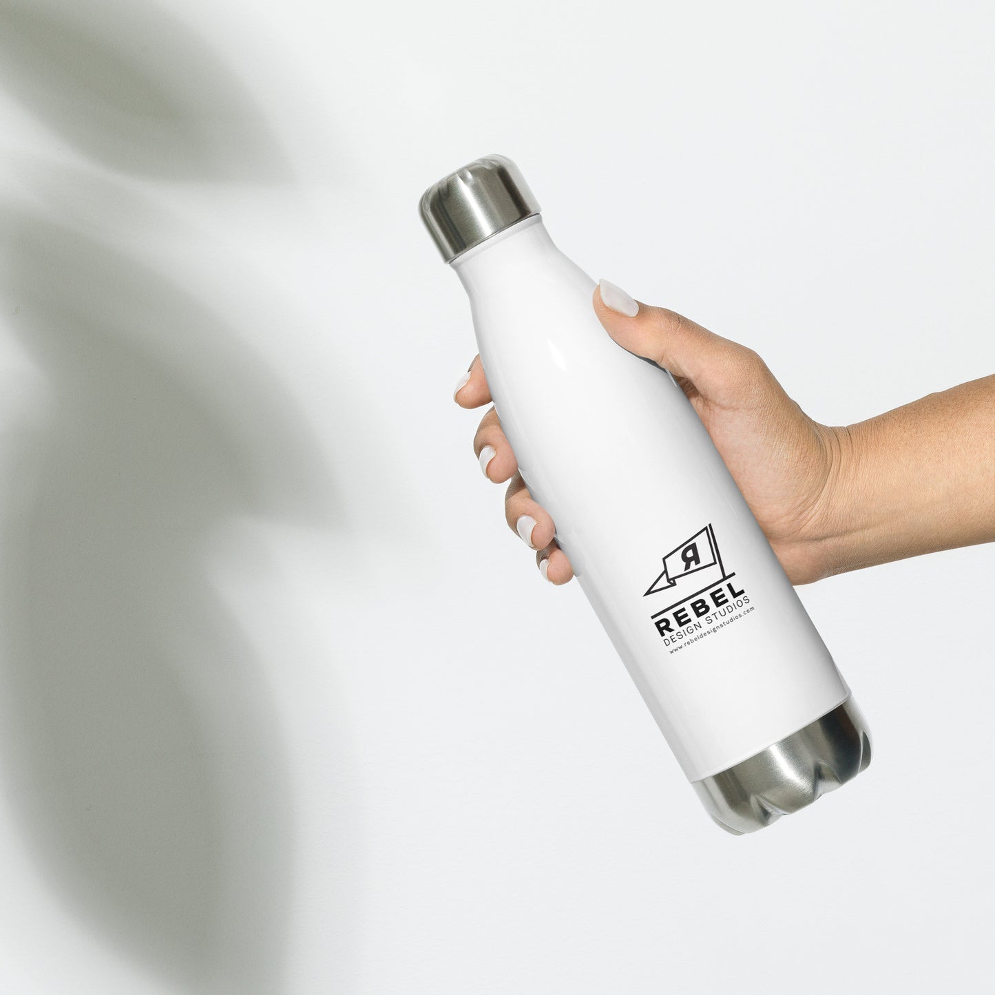 Rebel Design Logo Stainless Steel Water Bottle