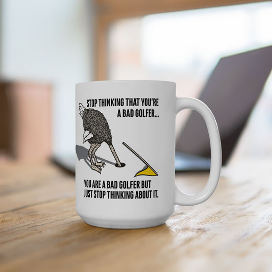 Bad Golfer Ceramic Mug, (15oz)